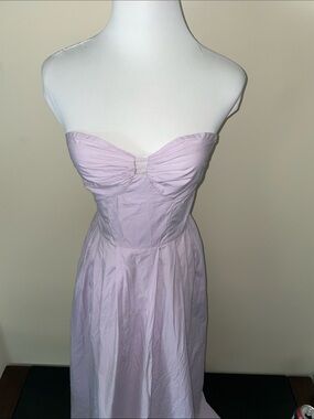 SWF Strapless Pastel Lilac Sweetheart A-Line Dress | XS